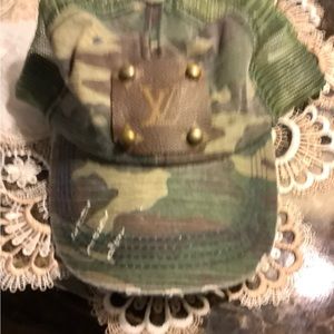 Upcycled, used but never worn LV Baseball cap